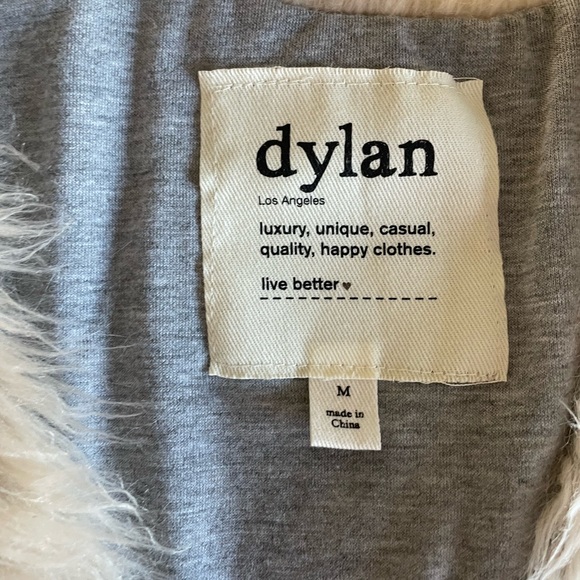 Dylan Melange Faux Fur Ivory Vest - Picture 6 of 10